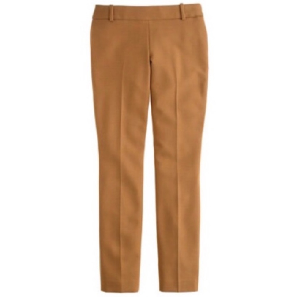 J. Crew Minnie Pant in Camel Bi-Stretch Wool
